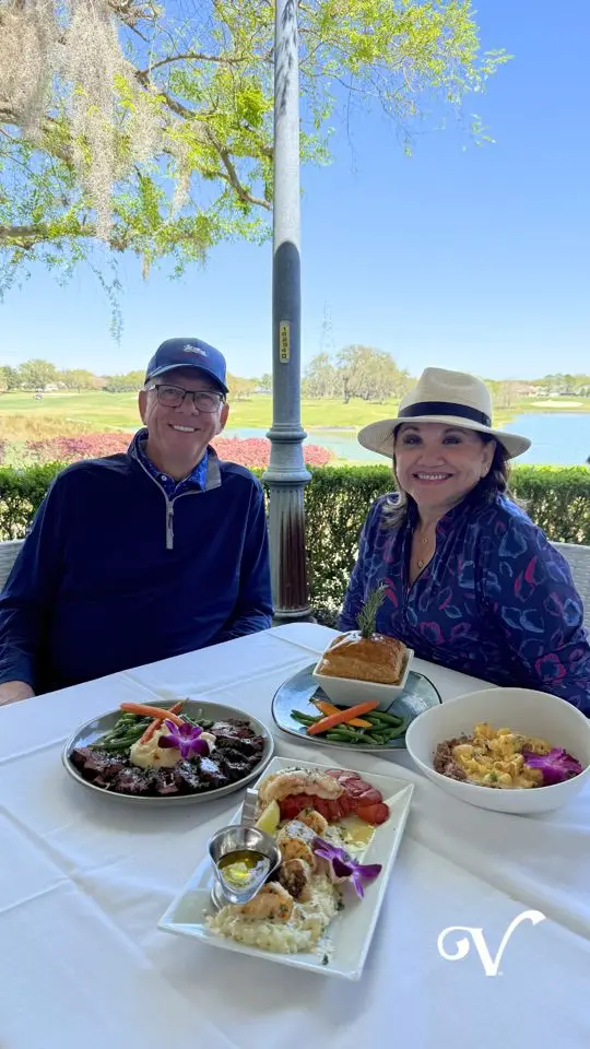 Legacy Bar & Grill in The Villages showing restaurant visit, comfort dishes, seafood specialties, decadent desserts, hometown hospitality, video by The Villages, Florida's Friendliest Home on Facebook