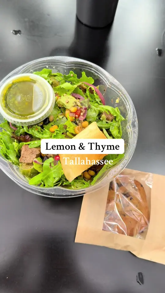 Lemon And Thyme in Tallahassee showing food, salad, video by madimunches on TikTok
