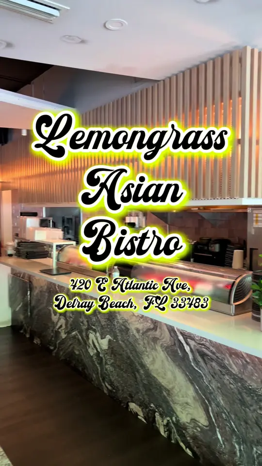 Lemongrass Asian Bistro Sushi in Delray Beach showing review, thailand heritage month dishes, video by sk8natethefoodie on TikTok