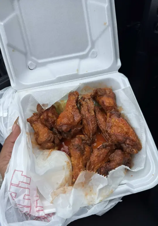 Leo's Pizza in West Palm Beach showing food review, pizza, wings, video by jaedabrattt on TikTok