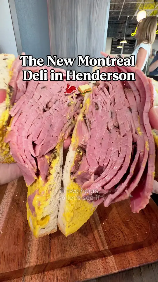 Lester's Diner in Fort Lauderdale showing review, montreal smoked meat sandwich, montreal classic sandwich, smoked meat poutine, video by vegasbrunchboys on TikTok