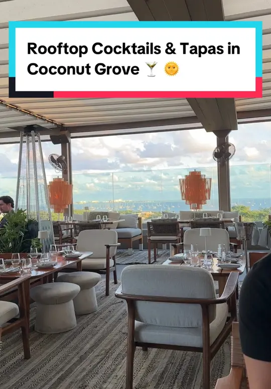 Level 6 Rooftop Restaurant Miami in Miami showing cocktail, rooftop lounge, atmosphere, video by lattesnluggage on TikTok