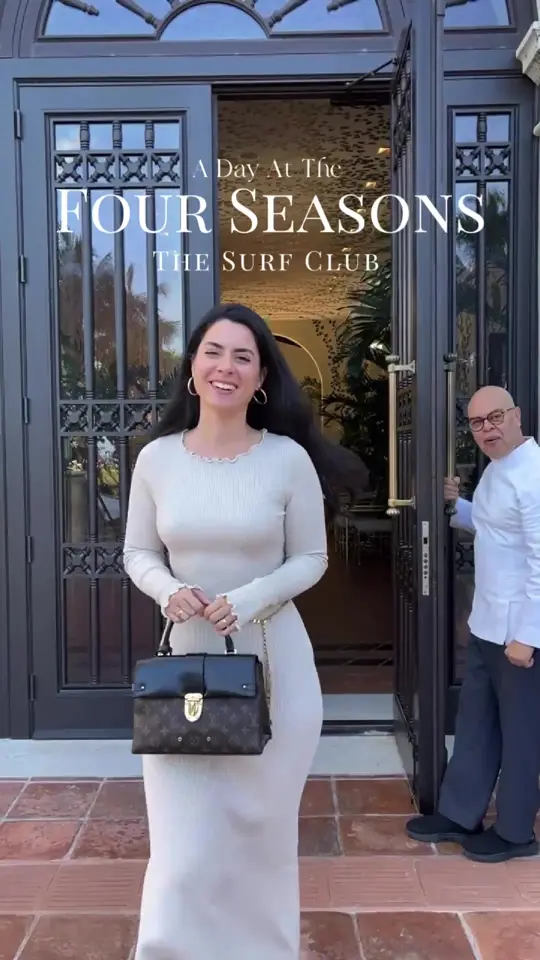 Lido Restaurant at The Surf Club in Surfside showing brunch, four seasons hotel, video by hauteaires on TikTok