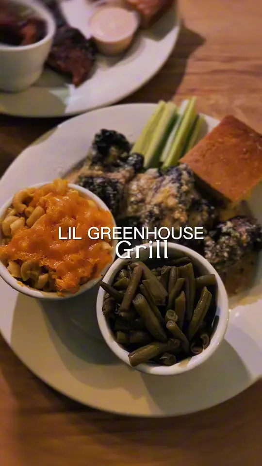 Lil Greenhouse Grill in Miami showing neo-soul food, restaurant visit, video by rebeccasundel on TikTok