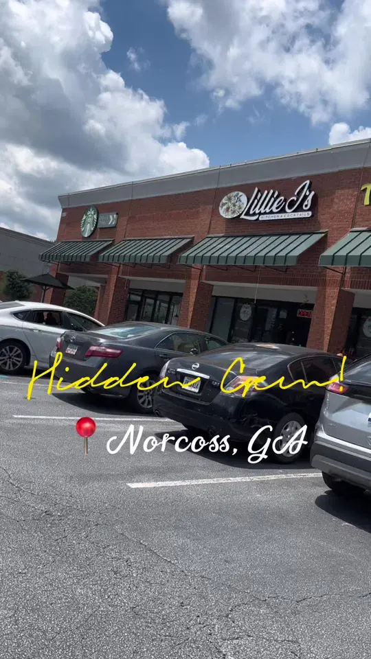 Lillie J's Kitchen & Cocktails in Norcross showing review, visit, video by monaeyvonne on TikTok