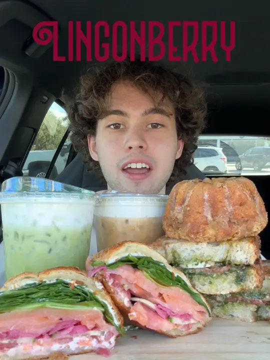 Lingonberry (Northlake) in Palm Beach Gardens showing cafe, pastries, video by johnkeycooks on TikTok