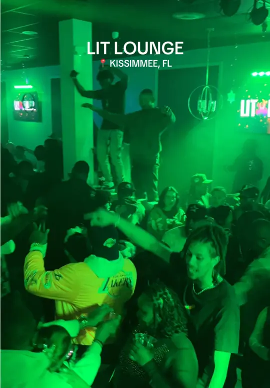 Lit Lounge And Nightclub in Kissimmee showing atmosphere, venue visit, video by litloungekissimmee on TikTok