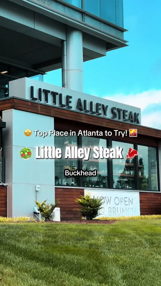 Little Alley Steak - Buckhead in Atlanta showing food, truffle fries, truffle mac n cheese, video by cj_explore on TikTok