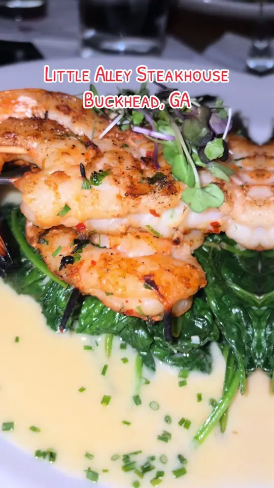 Little Alley Steak - Buckhead in Atlanta showing review, service, food, video by itshayzeforme on TikTok