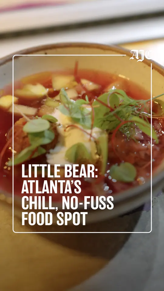 Little Bear in Atlanta showing review, food, atmosphere, video by The Atlanta Journal-Constitution on Facebook