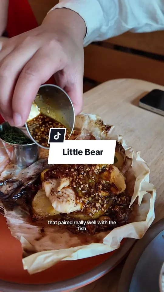 Little Bear in Atlanta showing food review, restaurant visit, video by grace.jjang on TikTok