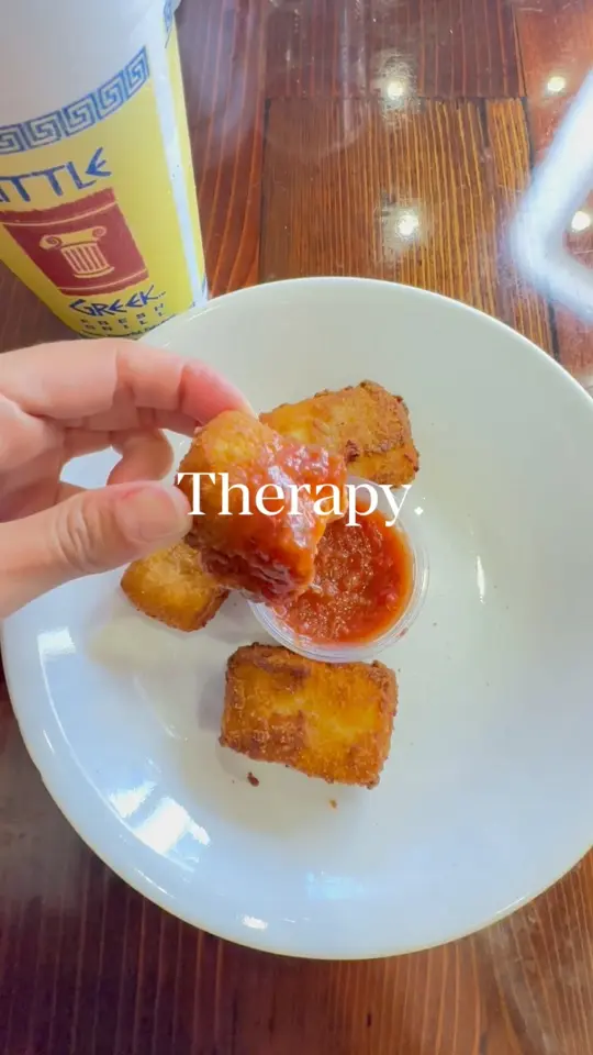 Little Greek Fresh Grill in Winter Garden showing food, crispy feta bites, video by Little Greek Fresh Grill on Facebook