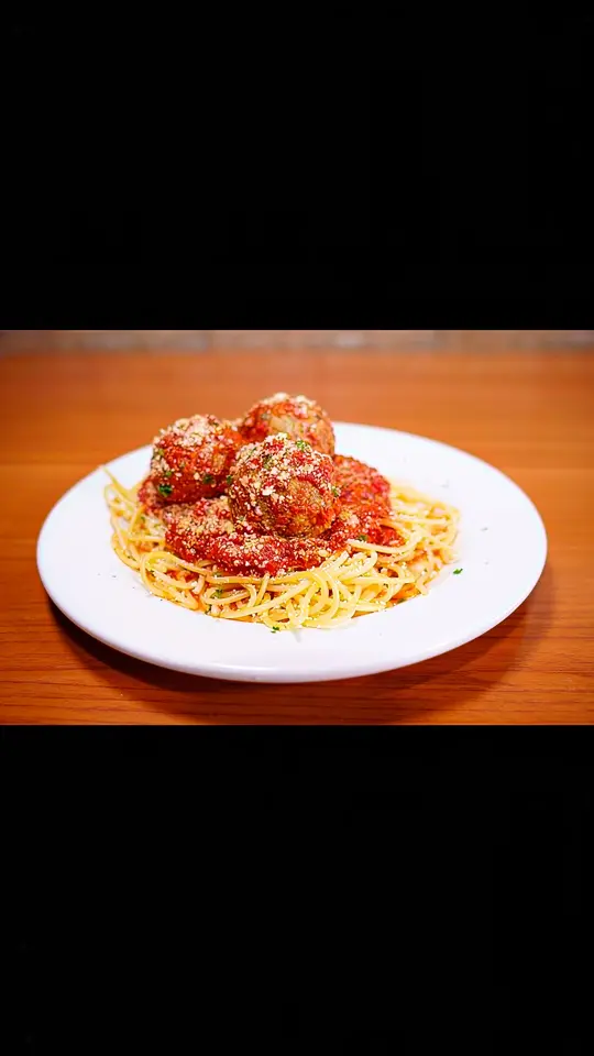 Little Louies Italian Kitchen in Miami showing food, spaghetti and meatballs, video by Little Louie's Italian Kitchen on Facebook