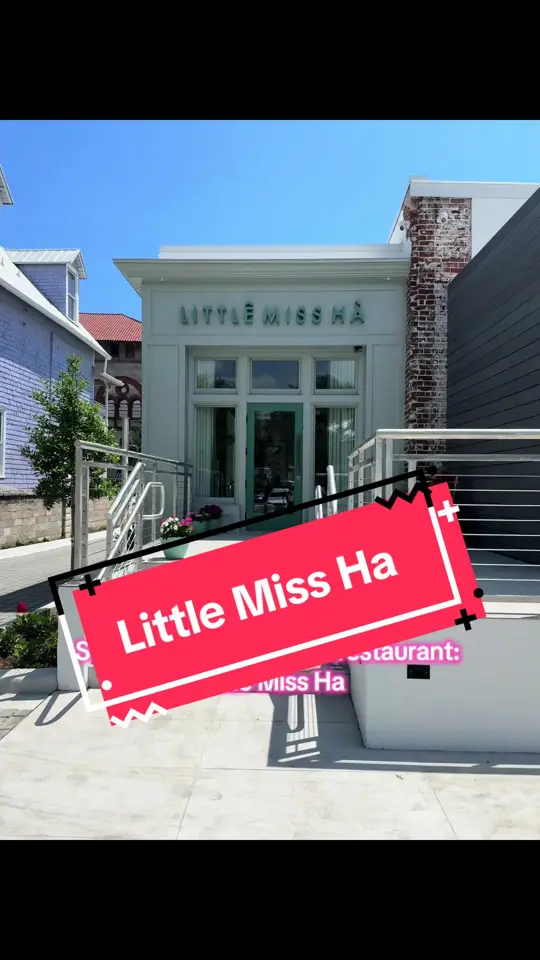 Little Miss Ha in St. Augustine showing restaurant visit, lunch date, video by wakeupmaggies on TikTok