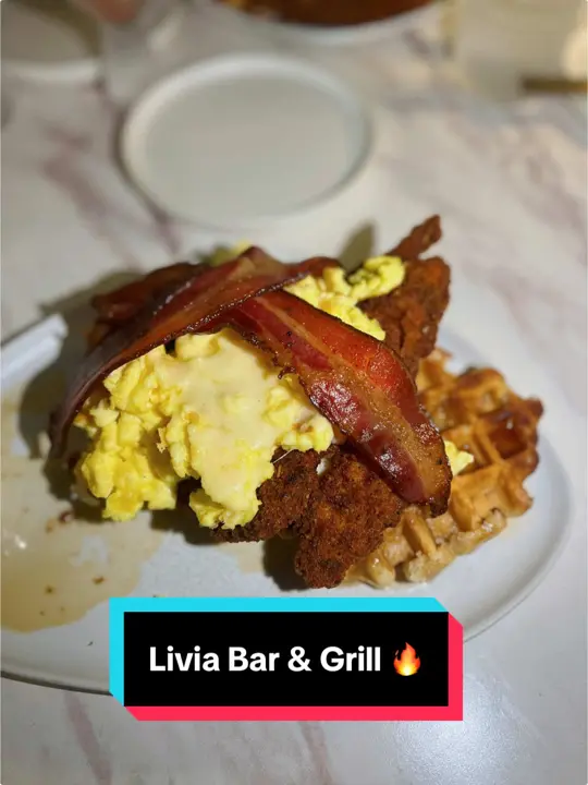 Livia Bar & Grill in Fort Lauderdale showing review, visit, video by choerlinecadet on TikTok