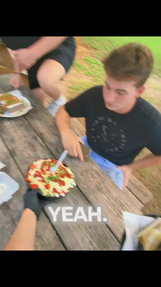 Loaded Bites in Canton showing food, picnic-table meal, video by Loaded Bites Canton on Facebook