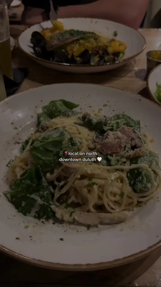 Local on North in Duluth showing food, pasta, video by sydneyflorence on TikTok