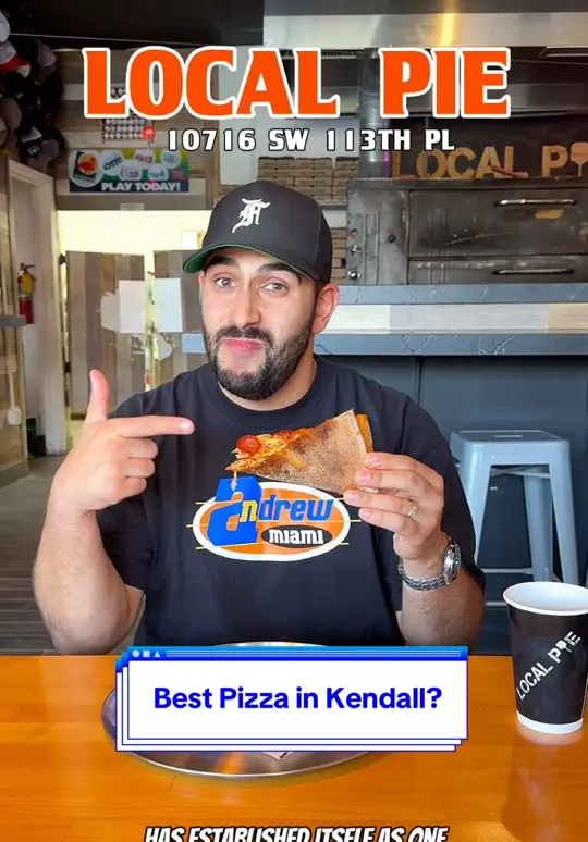 LOCAL PIE in Miami showing pizza, happy hour, lunch, video by mr.eats305 on TikTok