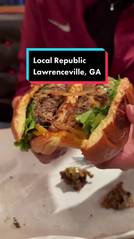 Local Republic in Lawrenceville showing restaurant visit, food review, video by yummy.amee on TikTok