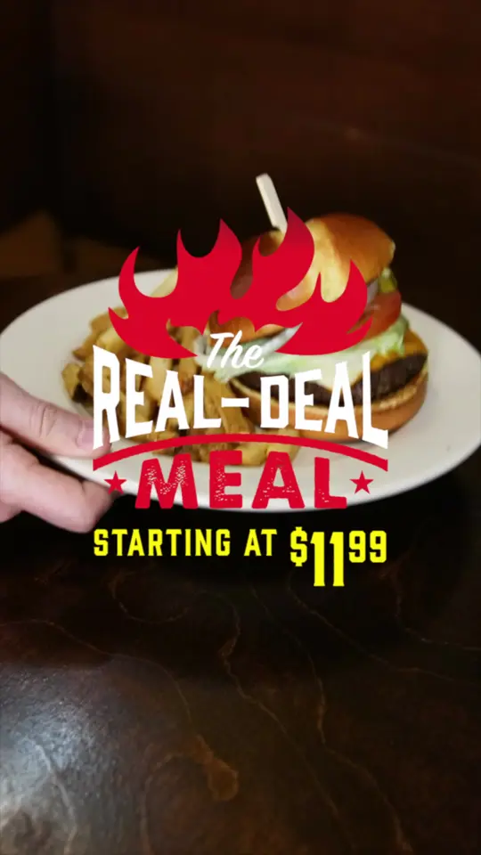 Logan's Roadhouse in McDonough showing food, real-deal meal, video by Logan's Roadhouse on Facebook