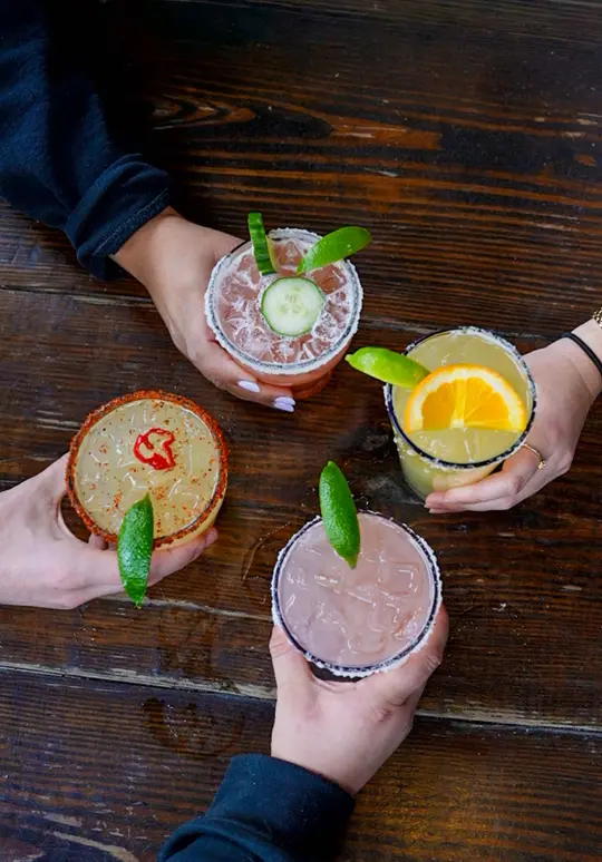Lola's Burger & Tequila Bar in Roswell showing cocktail, margarita, video by lolasoncantonstreet on TikTok