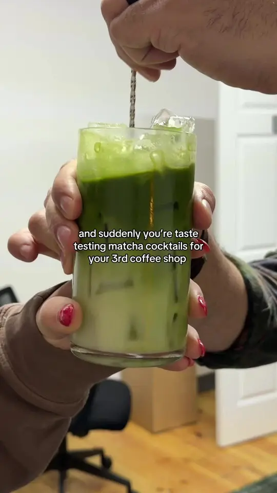 Lola's Burger & Tequila Bar in Roswell showing cocktail, matcha, video by sabrinakaylor on TikTok