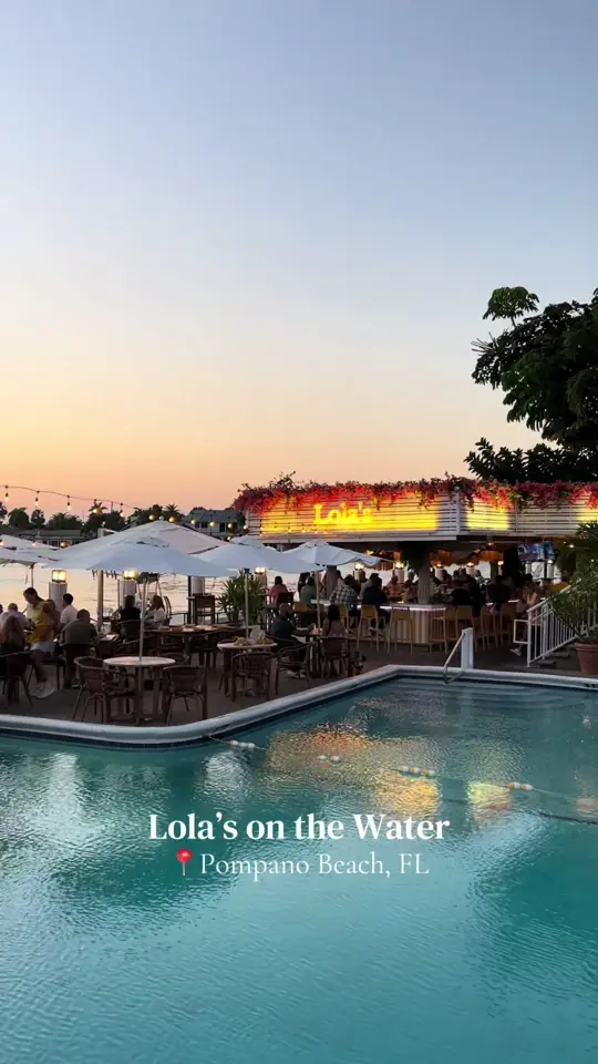 Lola's on the Water in Pompano Beach showing restaurant, pompano beach, video by yorussian_ on TikTok