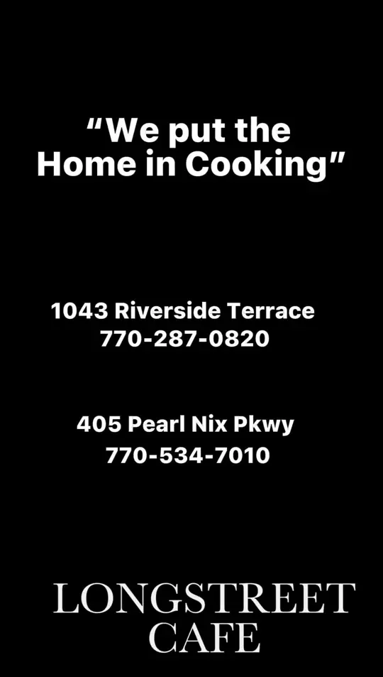Longstreet Cafe #2 in Gainesville showing menu, video by Longstreet Cafe on Facebook