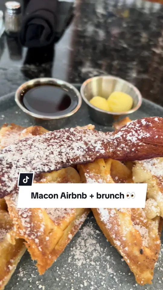 Loom Comfort Kitchen & Cocktails in Macon showing brunch, meal, atmosphere, visit, video by prettymsparker on TikTok
