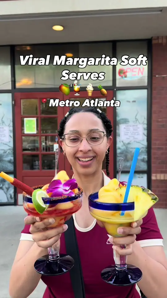 Los Bravos Mexican Restaurant Decatur in Decatur showing food, margarita soft serve, video by travelfoodie_ishy on TikTok