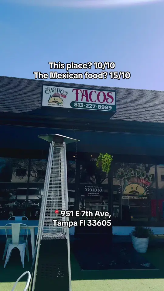 Los Chapos Tacos in Brandon showing review, visit, video by loschapostacosofficial on TikTok