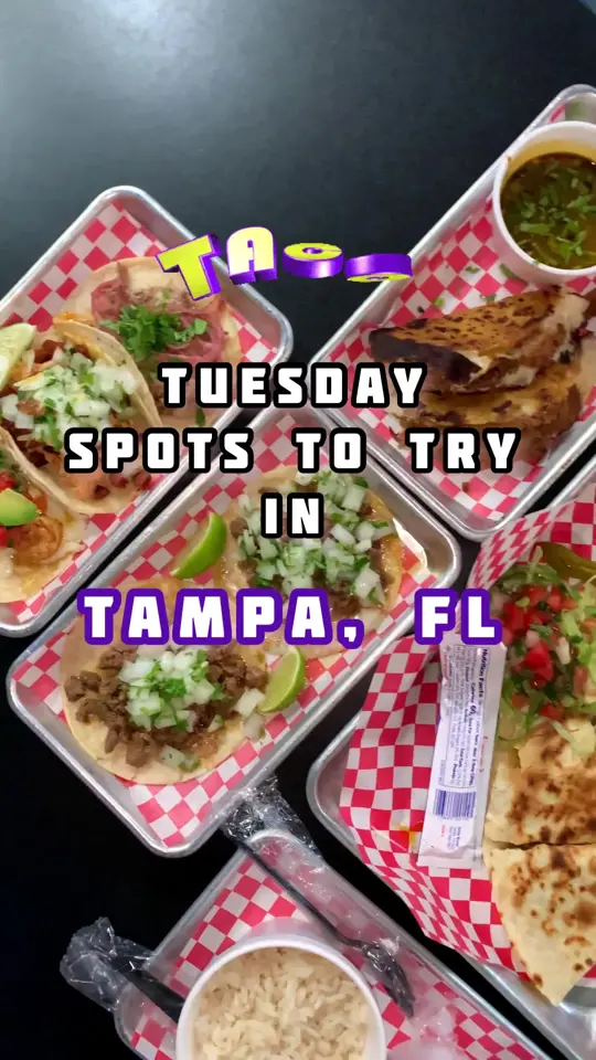 Los Chapos Tacos Lutz (Foodtruck off 41) in Lutz showing tacos, birria, quesadilla, video by thefloridaplayground on TikTok