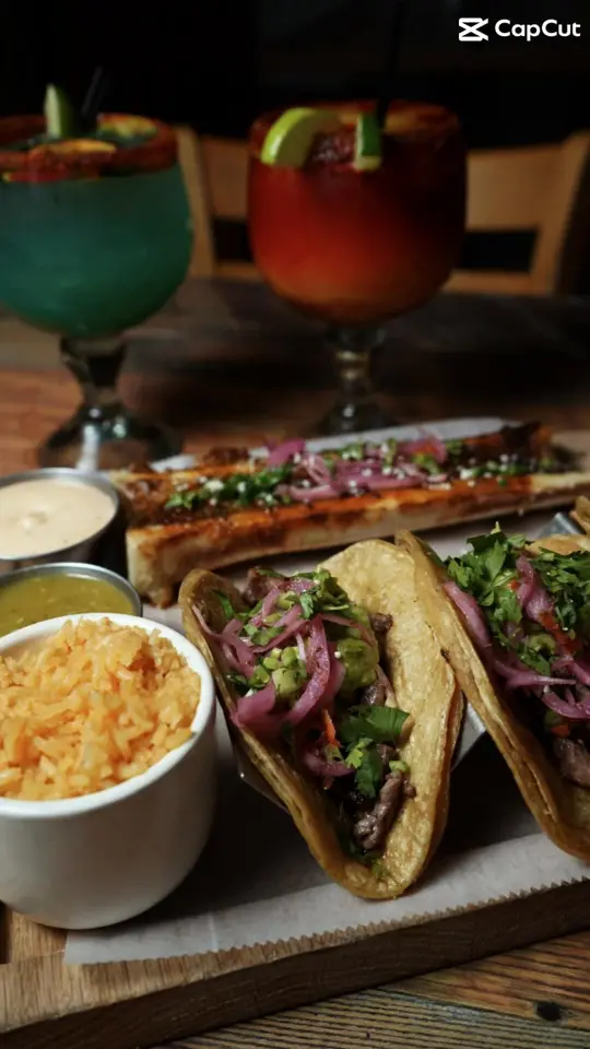 Los Nopales Mexican Restaurant in LaGrange showing restaurant visit, food, drinks, service, video by los.nopales.mx on TikTok