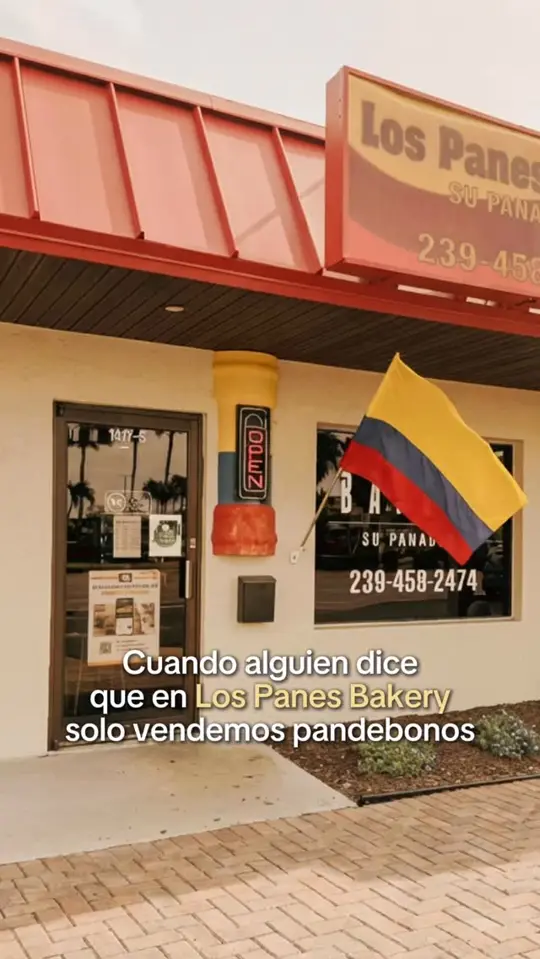 Los Panes Bakery in Cape Coral showing restaurant, colombian food, menu, video by Los Panes Bakery on Facebook
