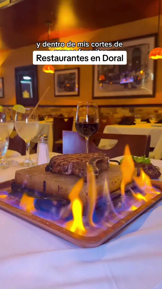 Los Parrilleros Steakhouse in Doral showing restaurant visit, steakhouse, video by jennifermhasbun06 on TikTok