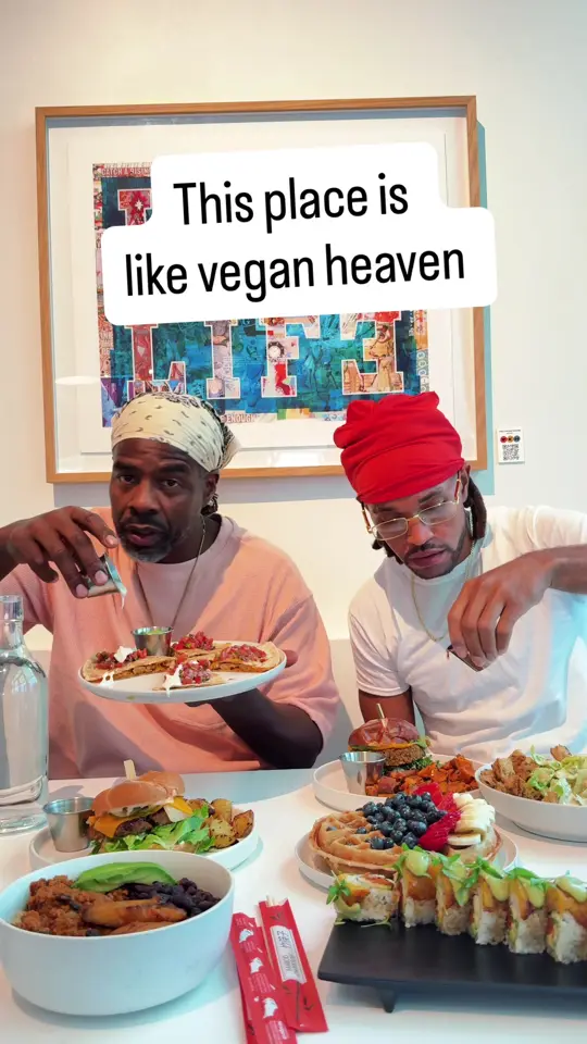 Love Life Cafe in Miami showing review, vegan food, gluten-free options, video by turnipvegan on TikTok