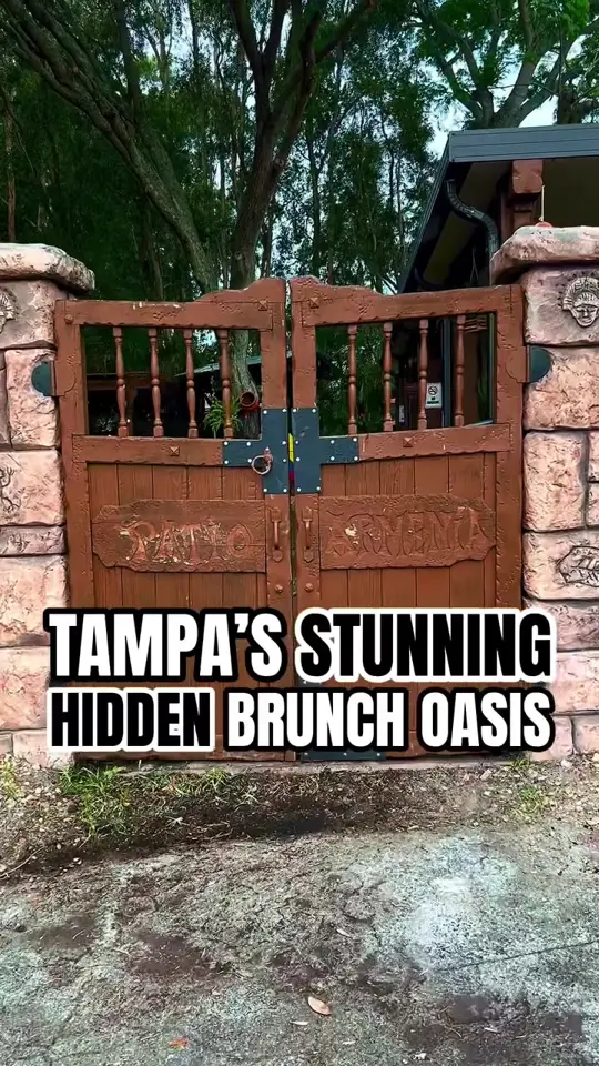 Lpcx Cafe in Tampa showing food, eggs benedict on pandebono buns, waffles with salt and cheese, house roasted colombian coffee, chicharones, video by tampabayisawesome on TikTok