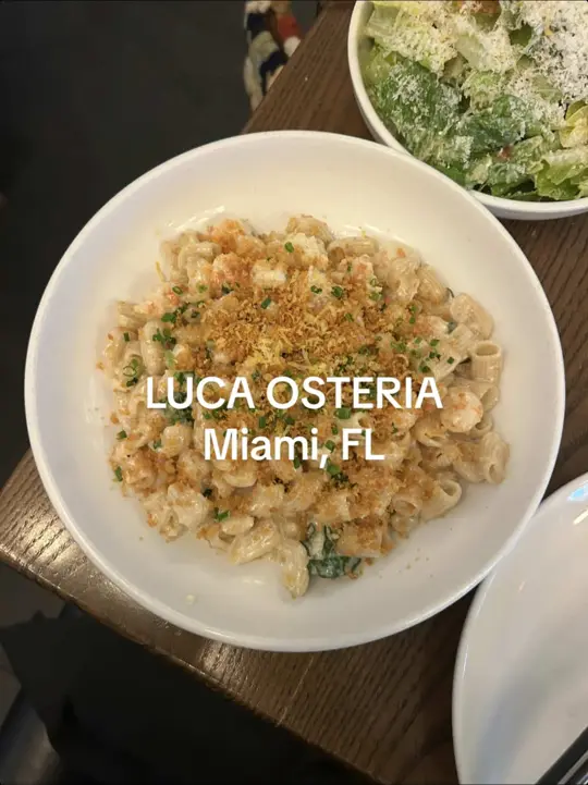 Luca Osteria in Coral Gables showing food, truffle potatoes, review, video by ana_munches on TikTok