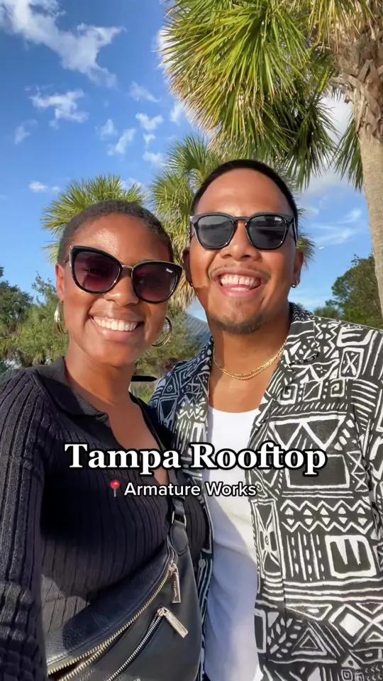 M.Bird in Tampa showing cocktail, rooftop atmosphere, video by foodpeopleluv on TikTok