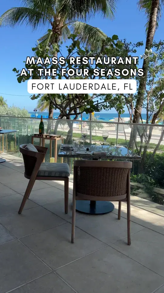 MAASS in Fort Lauderdale showing brunch, prix fixe brunch, four seasons hotels ft. lauderdale, video by fluentinfood on TikTok