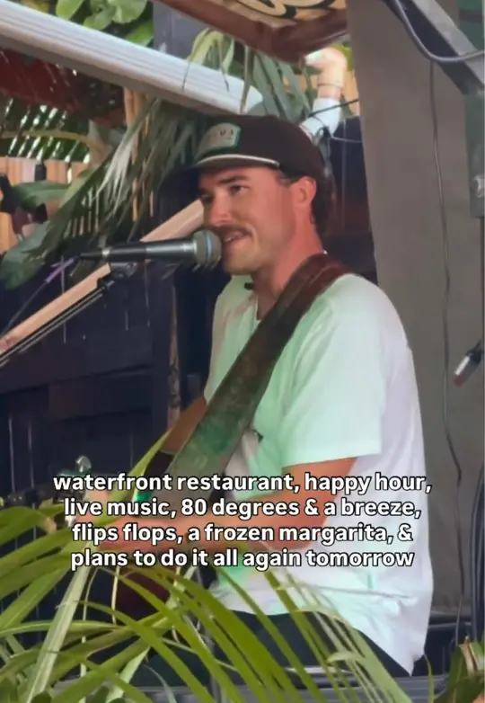 Mac's Place in Key West showing live music, happy hour, drinks, video by macsplacekeywest on TikTok