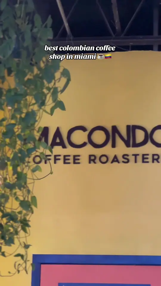 Macondo Coffee Roasters - Kendall in Miami showing review, visit, video by carodalal731 on TikTok
