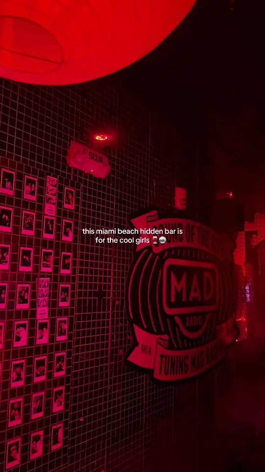 Mad Radio Miami Miami Fl Mimo District in Florida showing bar, photo booth, video by aminakhamm on TikTok