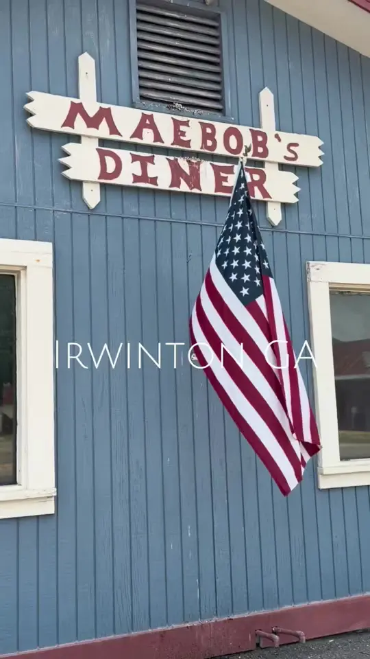 Maebob's Diner in Irwinton showing home cooking, daily lunch special, video by dublingarealestate on TikTok