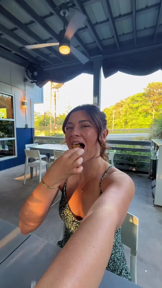 Maepole in Athens showing review, visit, menu items, cornbread, video by samantha_angelie on TikTok