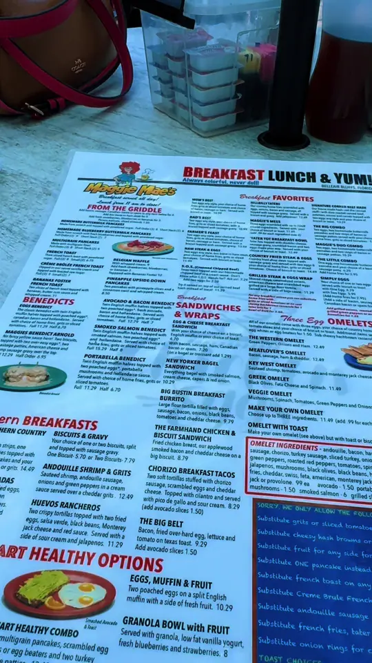 Maggie Mae's on the Bluffs in Belleair Bluffs showing coffee, bloody mary, breakfast, video by krissykriss on TikTok