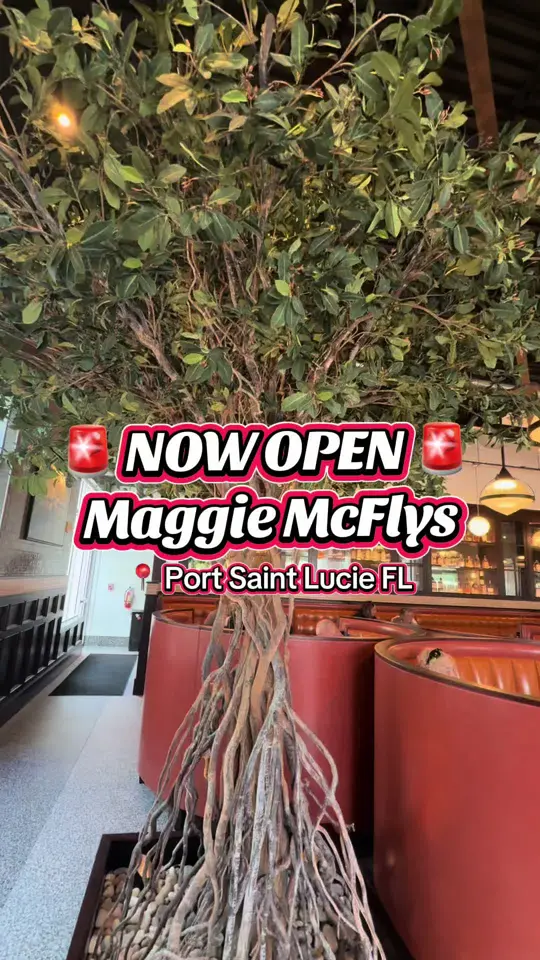Maggie McFly's® in Port St. Lucie showing review, visit, menu, burgers, tacos, pasta, video by mamaeatsworld on TikTok