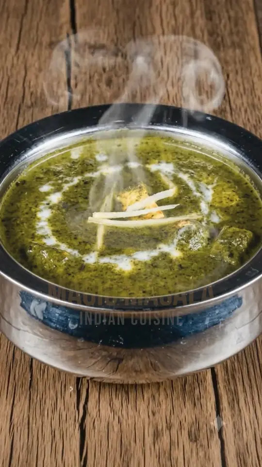  in Florida showing food, saag paneer, video by Magic Masala Naples on Facebook