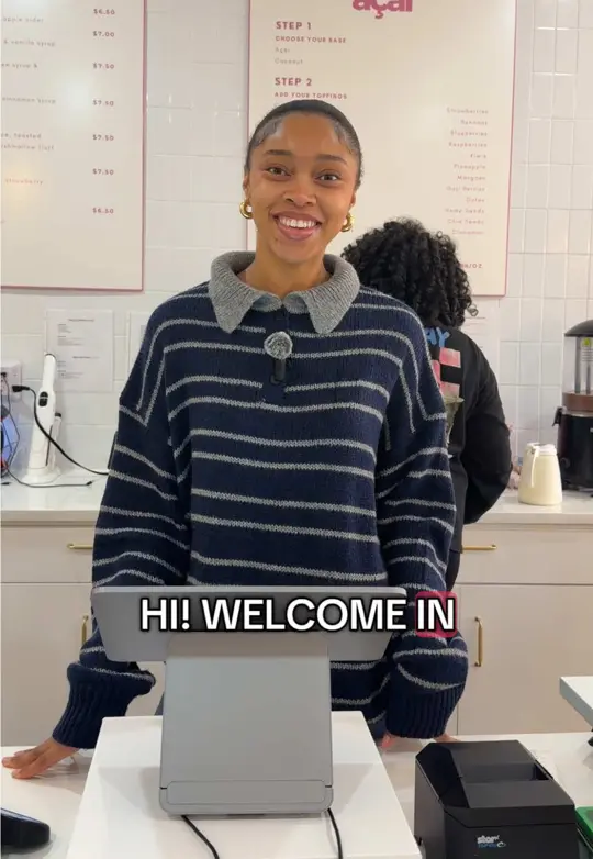 Mai Açaí in Peachtree Corners showing restaurant, vegan food, gluten free food, frozen yogurt style açaí, smoothies, video by mai.acai on TikTok