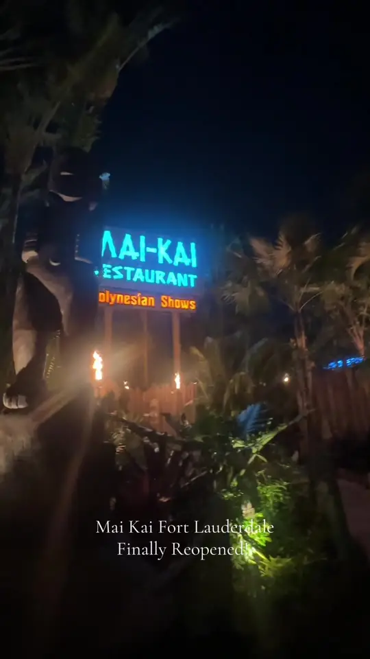 MAI-KAI Restaurant and Polynesian Show in Fort Lauderdale showing review, atmosphere, vibes, video by morgananzivin0 on TikTok